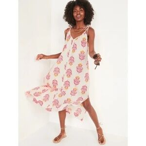Old Navy Sleeveless Tie-Shoulder All-Day Maxi Swing Dress